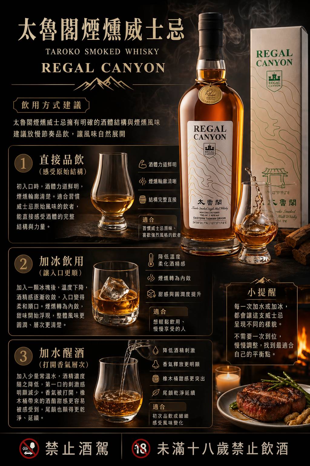 太魯閣煙燻威士忌飲用方式建議
